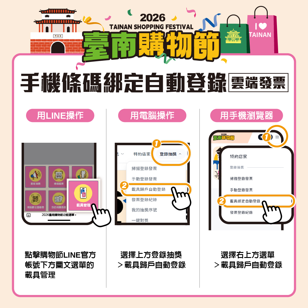 載具綁定自動登錄